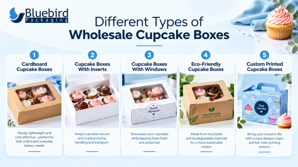 Different Types of Wholesale Cupcake Boxes
