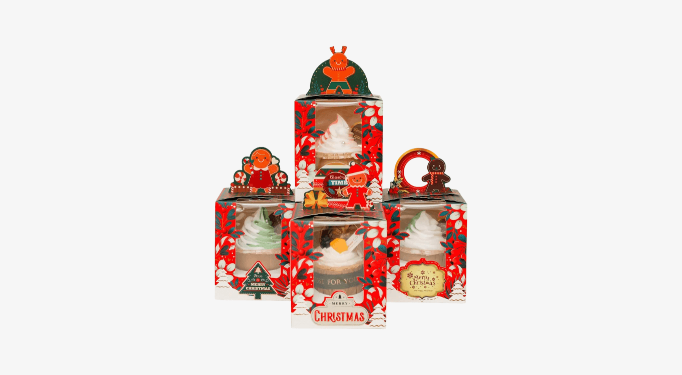 Chrismas Cupcake Boxes
