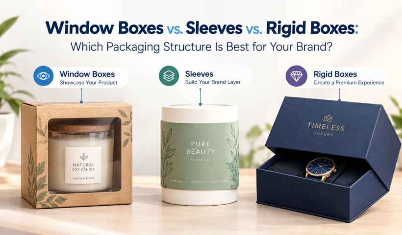 Window Boxes vs. Sleeves vs. Rigid Boxes Which Packaging Structure Is Best for Your Brand