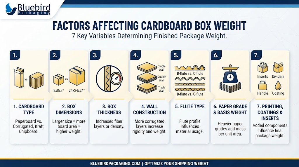 Factors Affecting Cardboard Box Weight