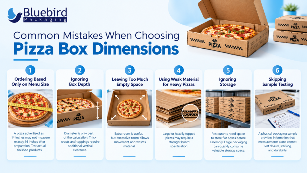 Common Mistakes When Choosing Pizza Box Dimensions