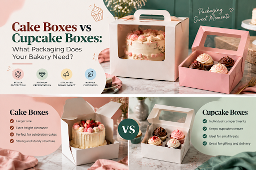 Cake Boxes vs Cupcake Boxes: What Packaging Does Your Bakery Need?