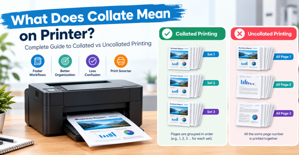 What Does Collate Mean on Printer? Complete Guide to Collated vs Uncollated Printing