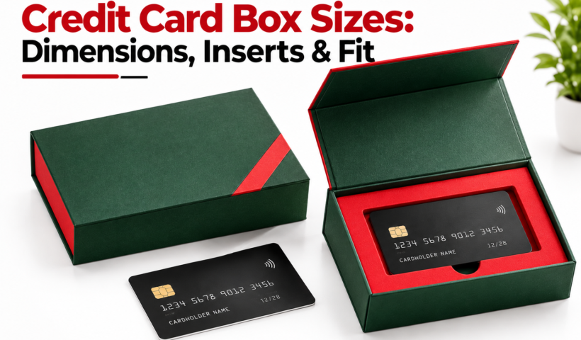Credit Card Box Sizes: How to Choose the Right Dimensions, Box Style, and Insert