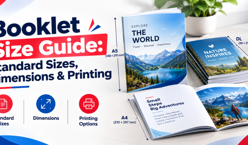 Booklet Size Guide - Bluebird Packaging