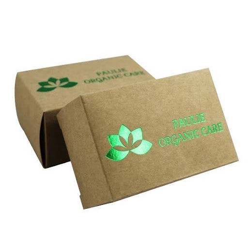 Premium soap boxes with foil stamped logos and embossed branding
