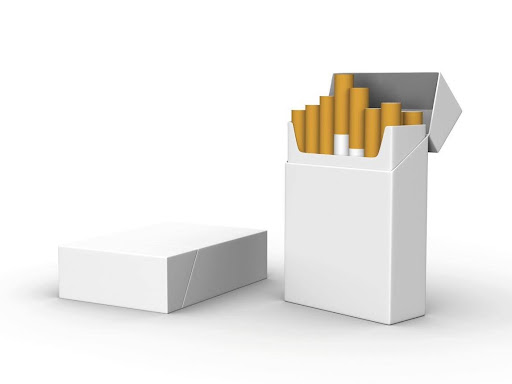 Individual cigarette packs arranged beside a larger carton - Bluebird Packaging
