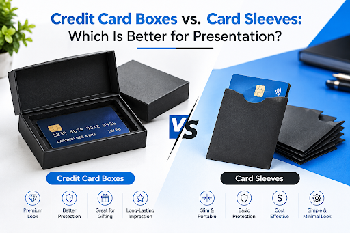 Credit Card Boxes vs. Card Sleeves: Which Is Better for Premium Presentation?