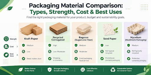 Packaging Material Comparison - Bluebird Packaging