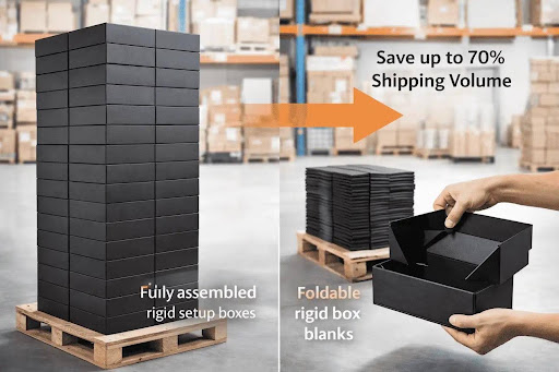 Collapsible Rigid Boxes vs. Standard Rigid Boxes